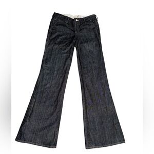 Shio Super Dark Wash Flared Jeans